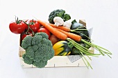 A box of organic vegetables