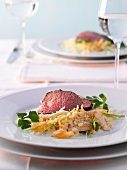 Beef fillet with coriander