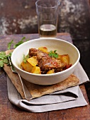 Braised lamb with potatoes