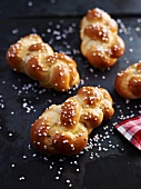 Mini plaited bread rolls