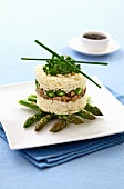 Rice with green asparagus