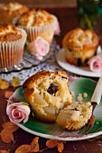 Pear muffins with chocolate