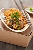 Chicken with lentils
