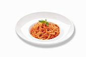 Spaghetti with tomato sauce