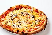 A pineapple, sweetcorn and mushroom pizza