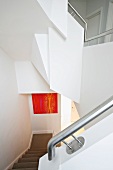 White staircase in modern architecture