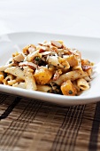 Penne Pasta with Butternut Squash and Almonds