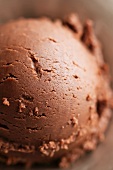 Scoop of Chocolate Ice Cream; Close Up