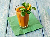 A carrot smoothie