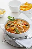 Minestrone estivo (a light vegetable soup, Italy)