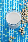 Soy milk with dried soy beans