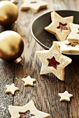 Jam Filled Christmas Star Cookies