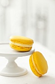 Two Yellow Macaroons