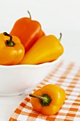 Yellow and orange mini peppers