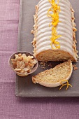 Almond cake with orange zest