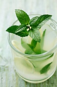 Ginger tea with mint