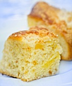 Slices of apple cake (close-up)