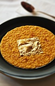 Saffron risotto with gold leaf