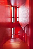 Red stairwell