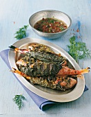 Grilled red mullet with fennel