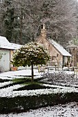 Outbuildings and guest house of English stately home