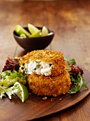 Breaded haddock burgers