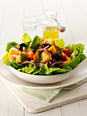 Panzanella with olives