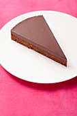 Two pieces of chocolate tart
