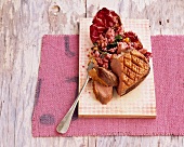Duck breast with red wine risotto