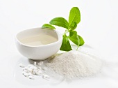 Stevia: leaves, powder, tablets and liquid