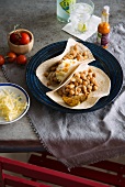 Fajitas with chickpeas (Mexico)