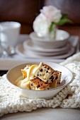 Spotted Dick (steamed pudding with currants, England)