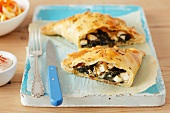 Pastries filled with spinach and feta