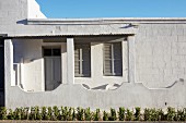 South-African-style house with masonry veranda wall