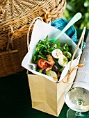 Salad niçoise for a picnic