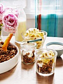 Five-grain muesli with banana