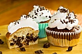 Vanilla cupcakes with chocolate drops