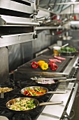 Food in commercial kitchen