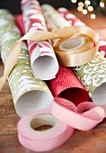 Wrapping papers and ribbons