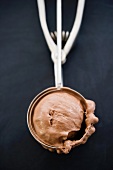 Close up of ice cream scoop