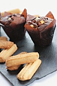 Chocolate muffins and short bread