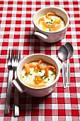 Eggs cocotte with smoked salmon