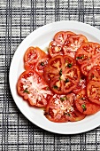 Tomato salad with basil