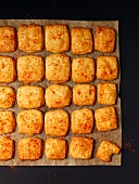 Parmesan shortbread sprinkled with chili powder