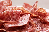 Salami slices (close-up)