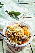 Couscous with vegetables and beef