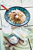 Couscous and dairy products