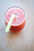 Watermelon juice in a glass