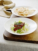 Fennel salad with beef