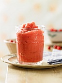 Raspberry and cranberry ice cream